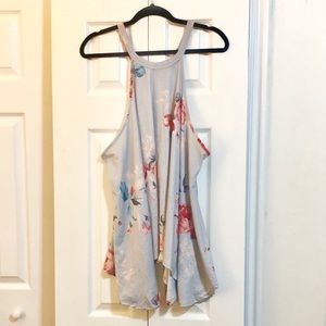 Nwot cute halter flowy floral tank